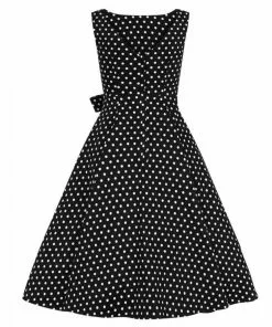 New In Collectif Frances Polkadot 50's Swing Dress Black 11 New In Collectif Frances Polkadot 50's Swing Dress Black