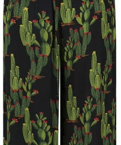 Collectif Alizee Cactusland 70's Trousers Black New In
