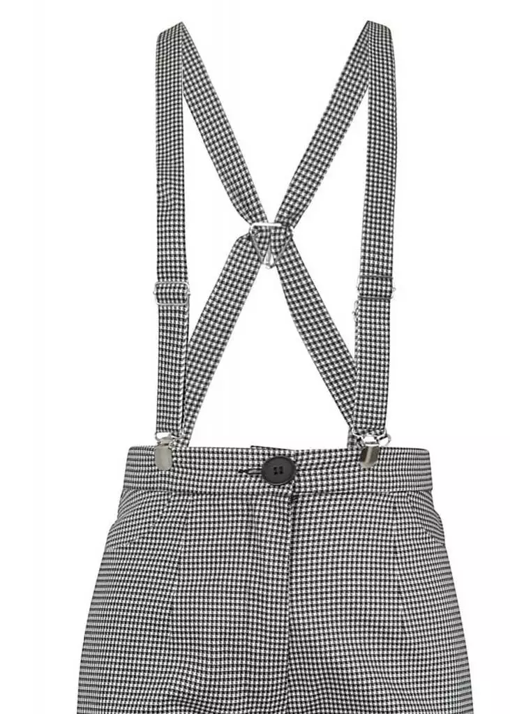 Collectif Glinda Houndstooth 40's Trousers Black White New In 5 Collectif Glinda Houndstooth 40's Trousers Black White New In