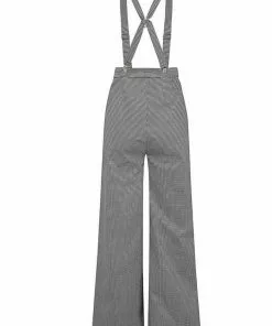 Collectif Glinda Houndstooth 40's Trousers Black White New In 10 Collectif Glinda Houndstooth 40's Trousers Black White New In