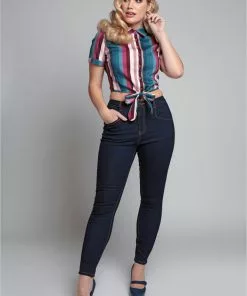 Collectif Angela 50's Jeans Navy