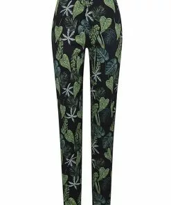 Collectif Maddie Black Forest 50's Trousers Black New In