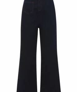 Collectif Delphine Denim 70's Jeans Navy Blue