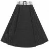 Collectif Clair Mini Polkadot 50's Swing Skirt Black White 1 Collectif Clair Mini Polkadot 50's Swing Skirt Black White