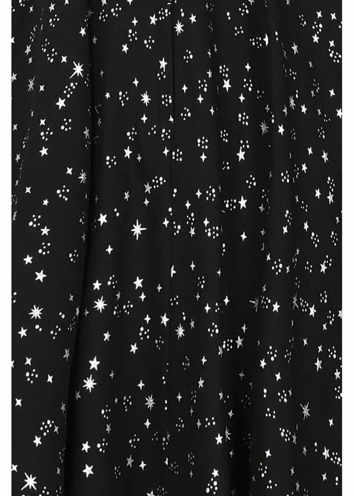 Collectif Lexi Night Sky 60's Skater Skirt Black 4 Collectif Lexi Night Sky 60's Skater Skirt Black