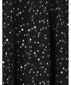 Collectif Lexi Night Sky 60's Skater Skirt Black 11 Collectif Lexi Night Sky 60's Skater Skirt Black