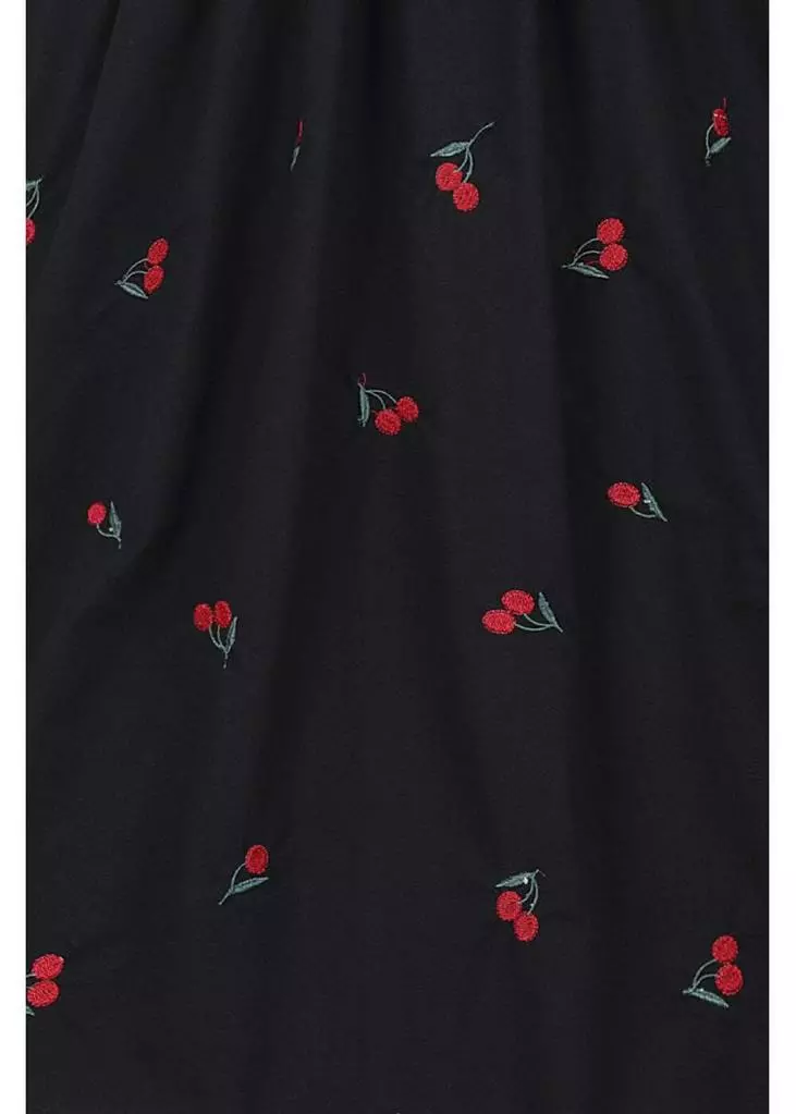 New In Collectif Ornella Mini Cherries 40's Skirt Black 4 New In Collectif Ornella Mini Cherries 40's Skirt Black
