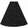 New In Collectif Ornella Mini Cherries 40's Skirt Black
