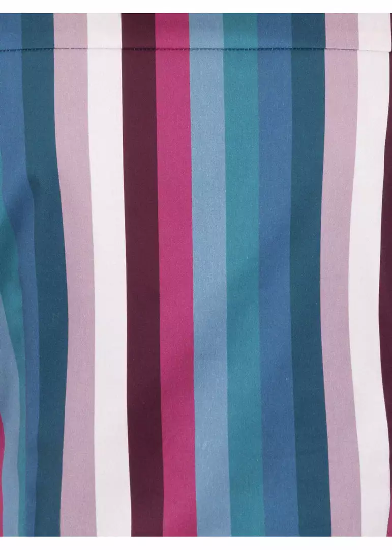 Collectif Sammy Paradise Stripe 50's Blouse Multi 6 Collectif Sammy Paradise Stripe 50's Blouse Multi