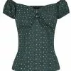 Collectif Dolores Polkadot 50's Top Green 1 Collectif Dolores Polkadot 50's Top Green