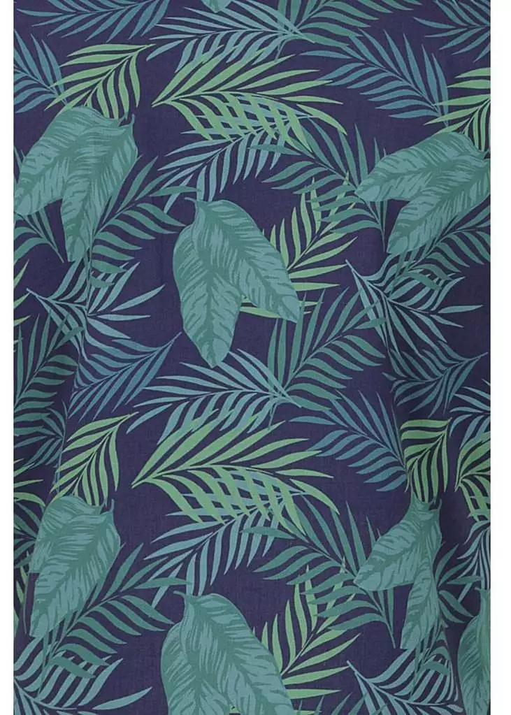 Collectif Lou Lou Cool Palm 50's Blouse Navy Colour New In 6 Collectif Lou Lou Cool Palm 50's Blouse Navy Colour New In