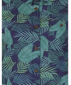 Collectif Lou Lou Cool Palm 50's Blouse Navy Colour New In 11 Collectif Lou Lou Cool Palm 50's Blouse Navy Colour New In