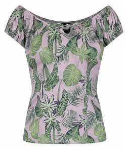 Collectif Lorena Pink Forest 50's Top Pink New In