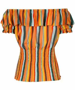 Collectif Bebe Sahara Stripe 60's Top Multi