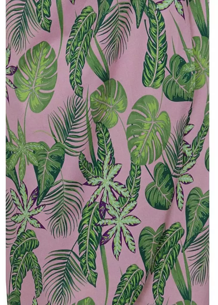 Collectif Mahina Pink Forest 50's Pencil Dress Pink New In 7 Collectif Mahina Pink Forest 50's Pencil Dress Pink New In