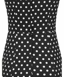 Collectif Anita Polkadot 50's Pencil Dress Black