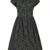 Collectif Judy Hatch Check 60's Swing Dress Navy New In 2 Collectif Judy Hatch Check 60's Swing Dress Navy New In