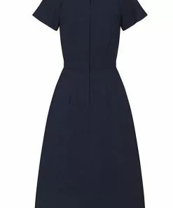 New In Collectif Cherilynn 60's Swing Dress Navy 10 New In Collectif Cherilynn 60's Swing Dress Navy