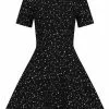 New In Collectif Katy Night Sky 60's Skater Dress Black 1 New In Collectif Katy Night Sky 60's Skater Dress Black
