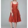 New In Collectif Jemima Polkadot 50's Swing Dress Orange 1 New In Collectif Jemima Polkadot 50's Swing Dress Orange