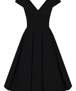 Collectif Beatrice 50's Swing Dress Navy