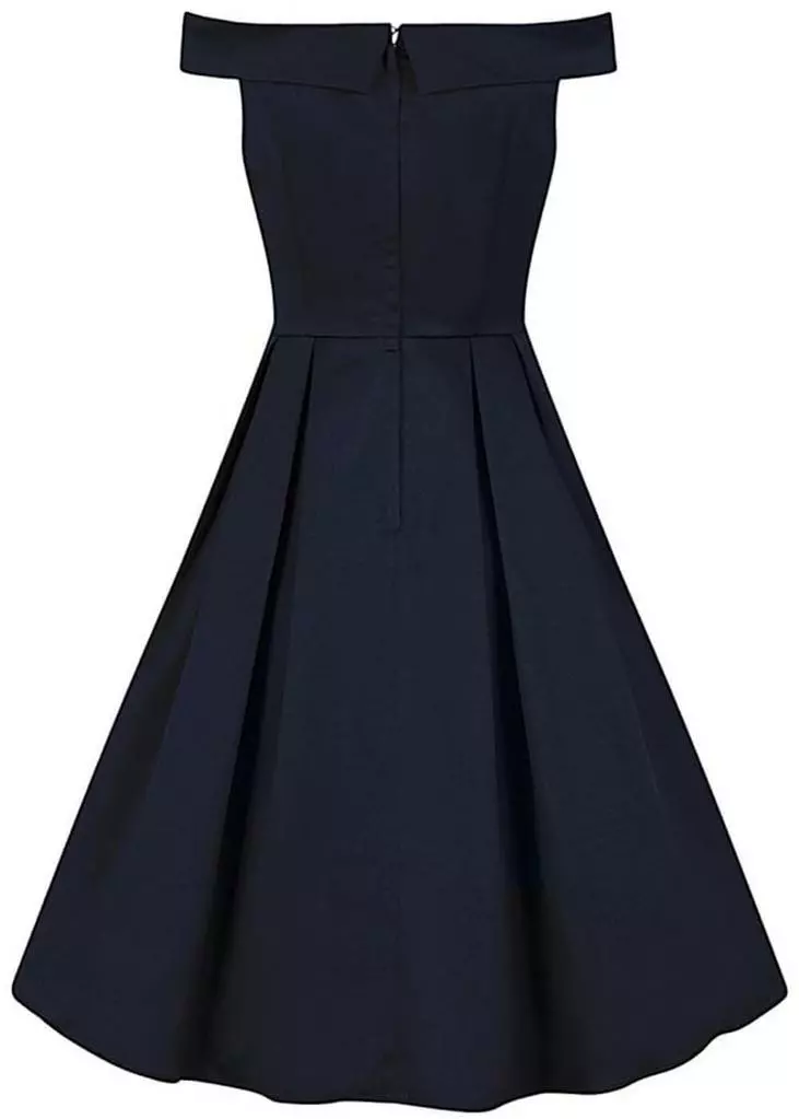 Collectif Anastasia 50's Swing Dress Navy 5 Collectif Anastasia 50's Swing Dress Navy
