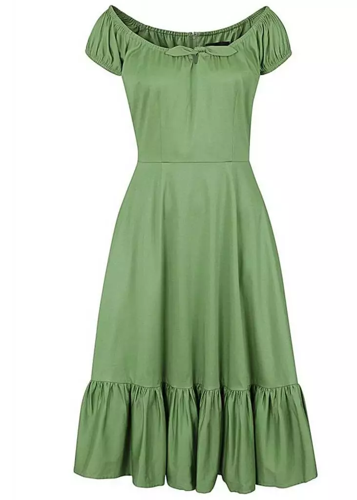 Collectif Lorena 50's Swing Dress Green 4 Collectif Lorena 50's Swing Dress Green