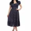 Collectif Carmen Rainbow Polka 50's Swing Dress Multi New In 1 Collectif Carmen Rainbow Polka 50's Swing Dress Multi New In