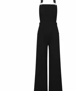Collectif Tonya 50's Dungarees Black New In