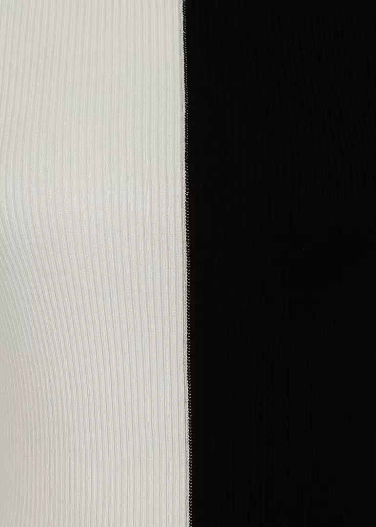 New In Collectif Savannah Contrast 60's Top Black White 6 New In Collectif Savannah Contrast 60's Top Black White