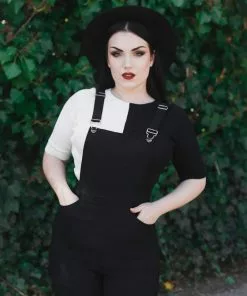 New In Collectif Savannah Contrast 60's Top Black White 7 New In Collectif Savannah Contrast 60's Top Black White