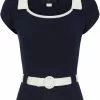 Collectif Norma 40's Jumper Navy Blue