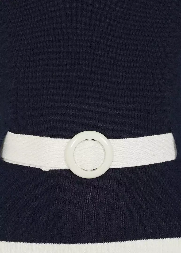 Collectif Norma 40's Jumper Navy Blue 5 Collectif Norma 40's Jumper Navy Blue