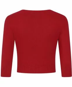 Collectif Lucy Strawberry 50's Cardigan Red