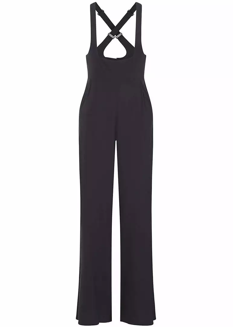 Collectif Cherie 40's Suspender Trousers Navy New In 3 Collectif Cherie 40's Suspender Trousers Navy New In