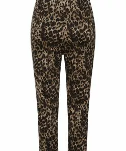New In Collectif Betty Leopard 50's Capri Trousers Multi