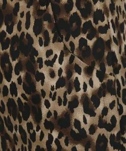 New In Collectif Betty Leopard 50's Capri Trousers Multi