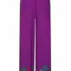 Collectif Alizee Peacock Land 70's Trousers Purple 2 Collectif Alizee Peacock Land 70's Trousers Purple
