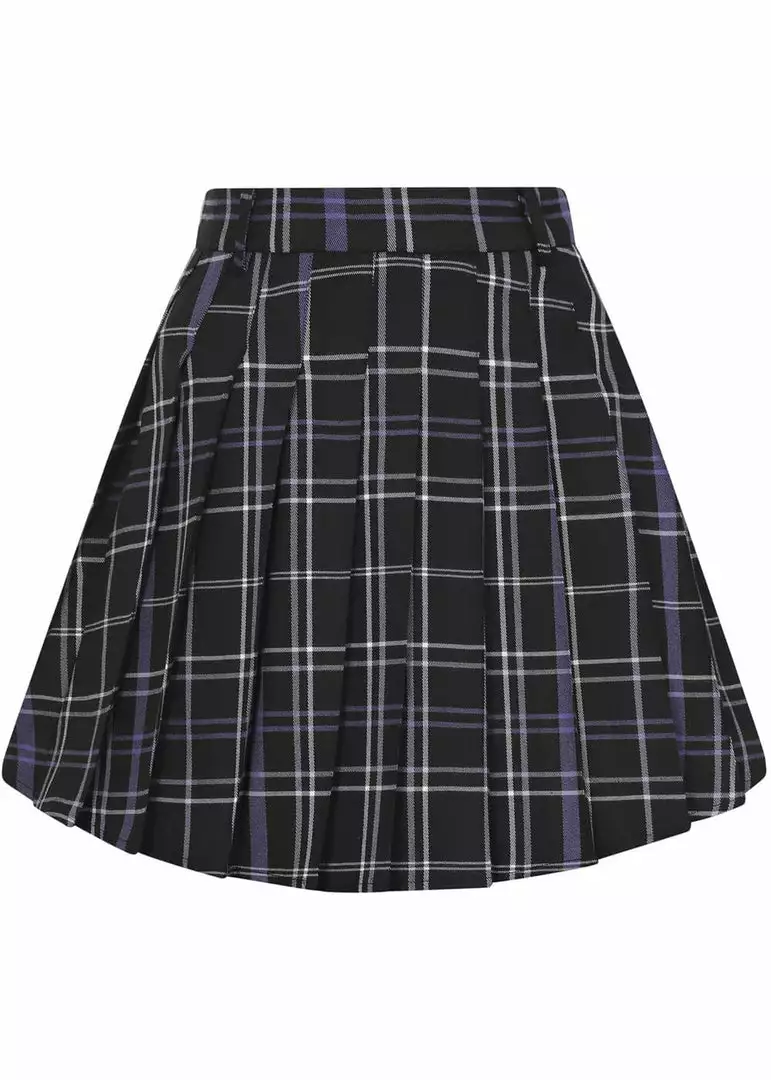Collectif Daria Nancy Check 60's Mini Skirt Black 3 Collectif Daria Nancy Check 60's Mini Skirt Black
