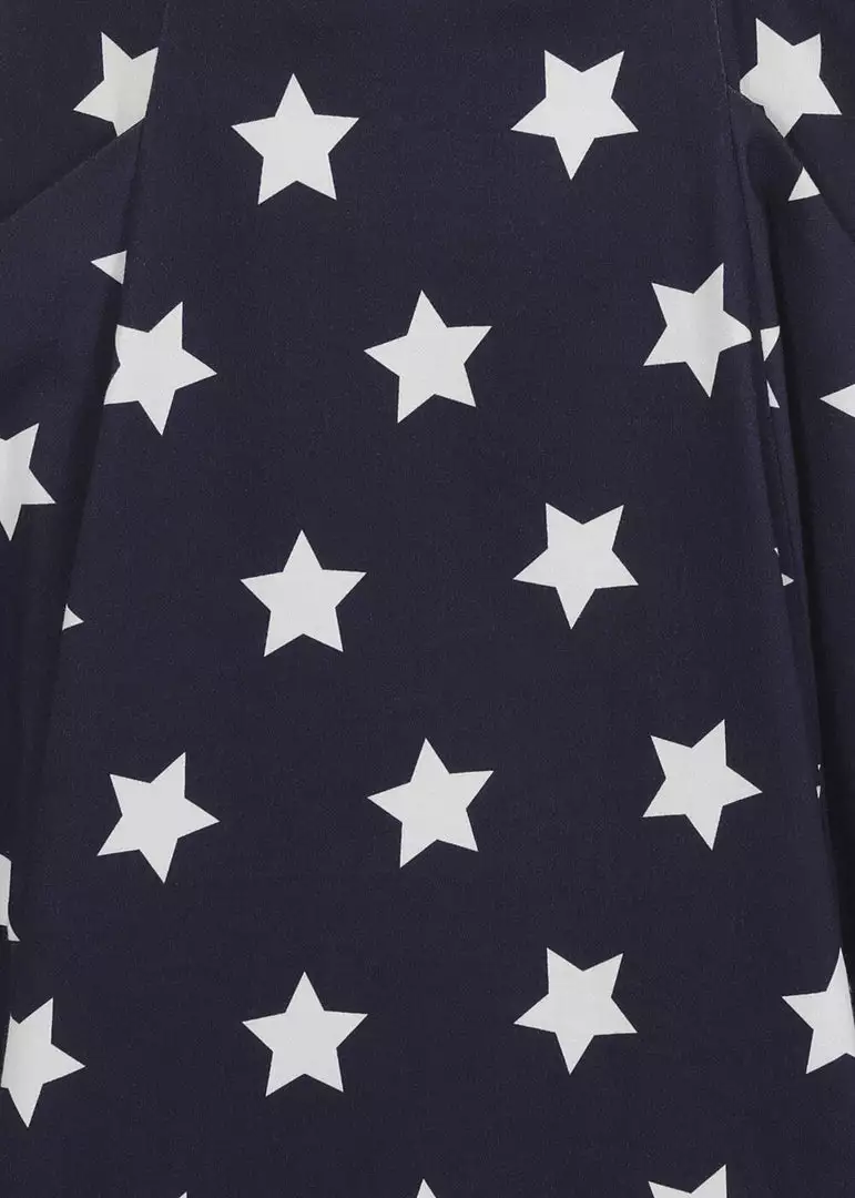 New In Collectif Alexa Stars 50's Swing Skirt Navy 6 New In Collectif Alexa Stars 50's Swing Skirt Navy