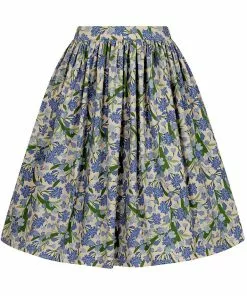New In Collectif Jasmine Dreamy Floral 50's Swing Skirt Multi
