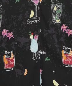 Collectif Matilde Coctail Menu 50's Swing Skirt Black New In 9 Collectif Matilde Coctail Menu 50's Swing Skirt Black New In