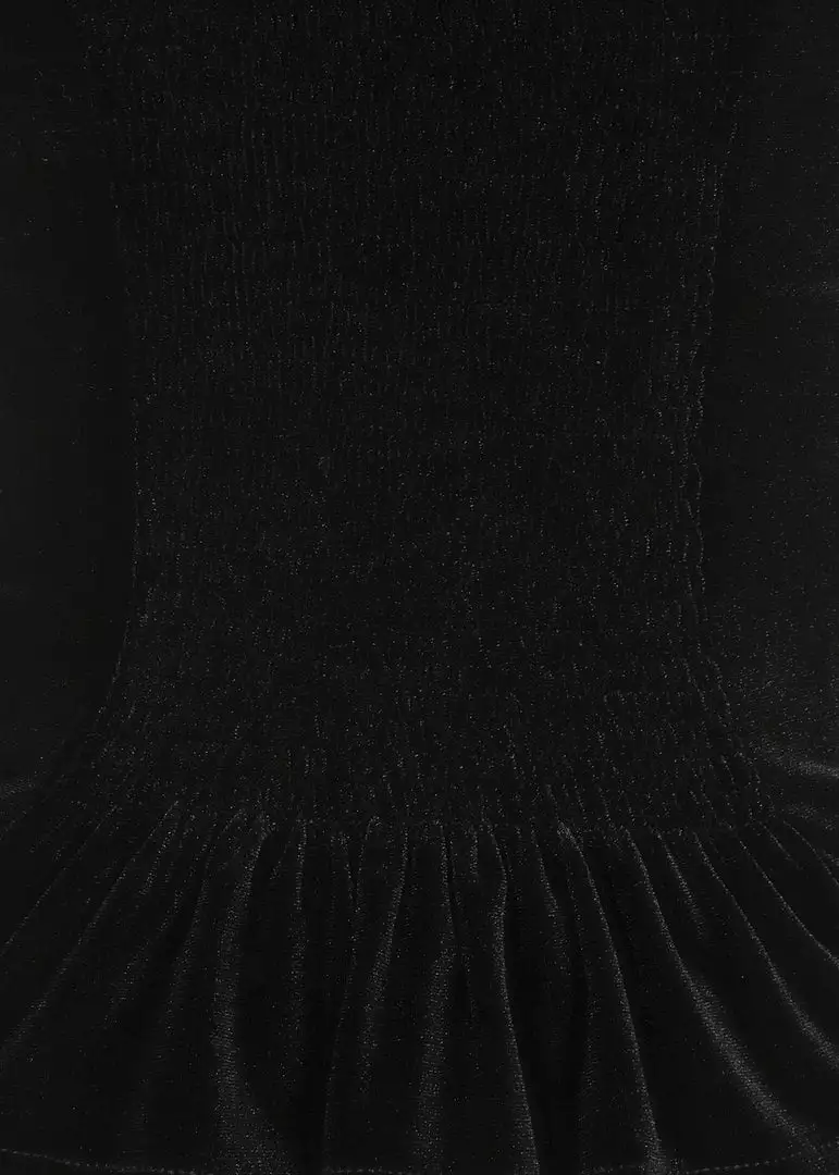 New In Collectif Dolores Darkwear Velvet 50's Top Black 4 New In Collectif Dolores Darkwear Velvet 50's Top Black