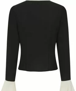 Collectif Prudence 60's Blouse Black 12 Collectif Prudence 60's Blouse Black