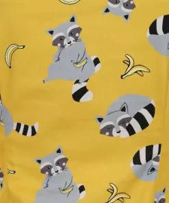 Collectif Dolores Ravenous Raccoons 50's Top Yellow New In 9 Collectif Dolores Ravenous Raccoons 50's Top Yellow New In