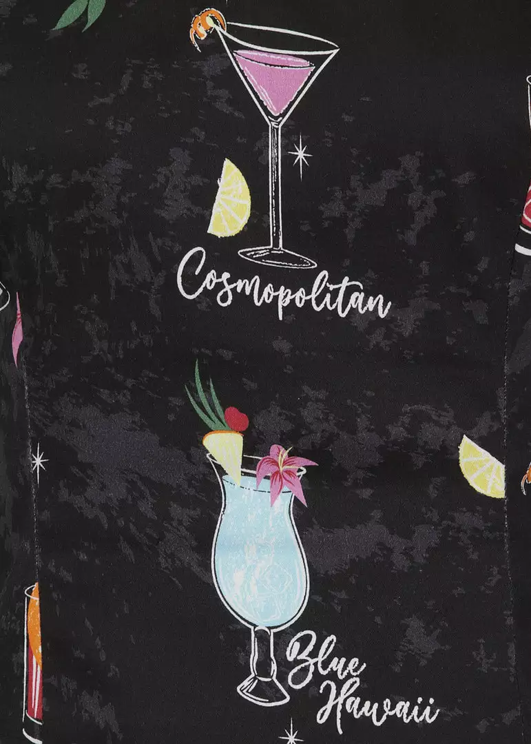 New In Collectif Lorena Coctail Menu 50's Top Black 6 New In Collectif Lorena Coctail Menu 50's Top Black