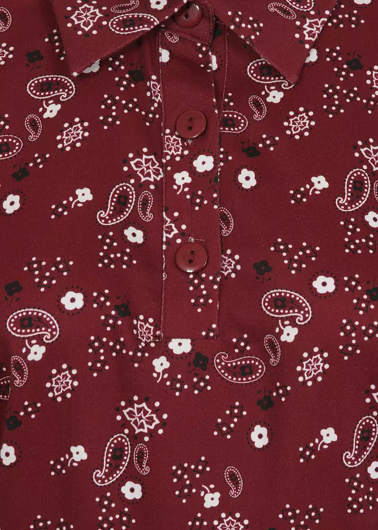 Collectif Mirtilla Bandana 40's Pencil Dress Burgundy New In 7 Collectif Mirtilla Bandana 40's Pencil Dress Burgundy New In