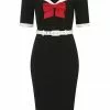 Collectif Sadie 50's Pencil Dress Black New In