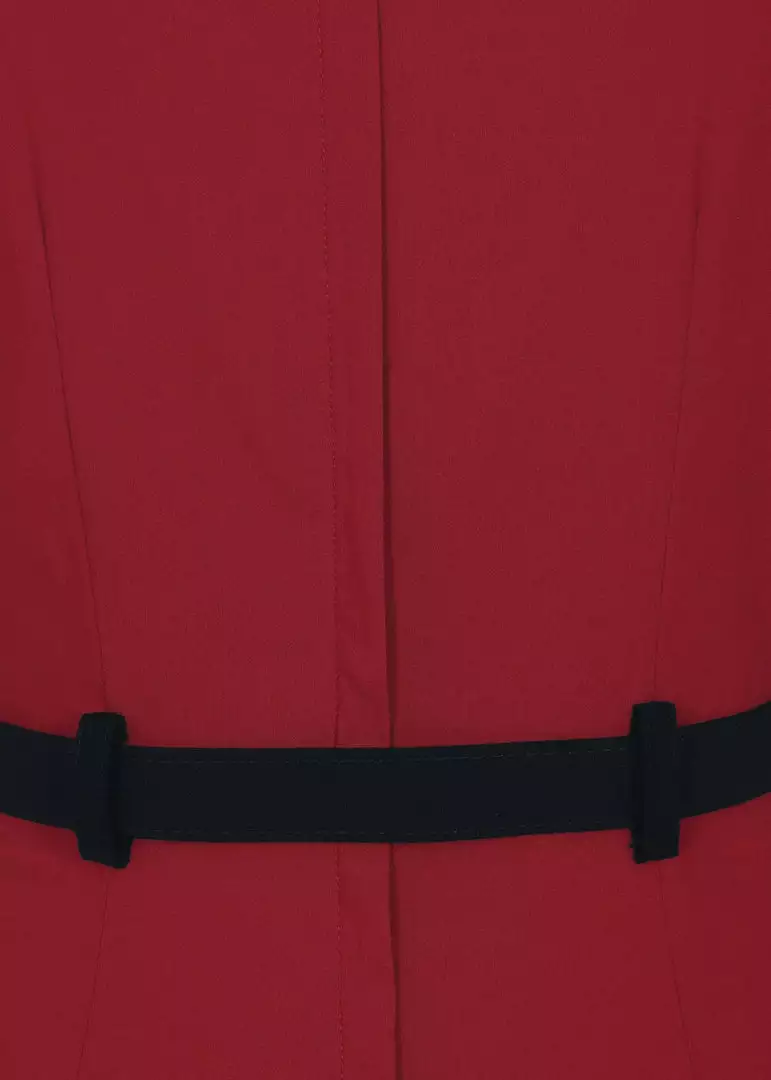 New In Collectif Sadie 50's Pencil Dress Red 4 New In Collectif Sadie 50's Pencil Dress Red