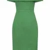 Collectif Linda 50's Pencil Dress Green New In